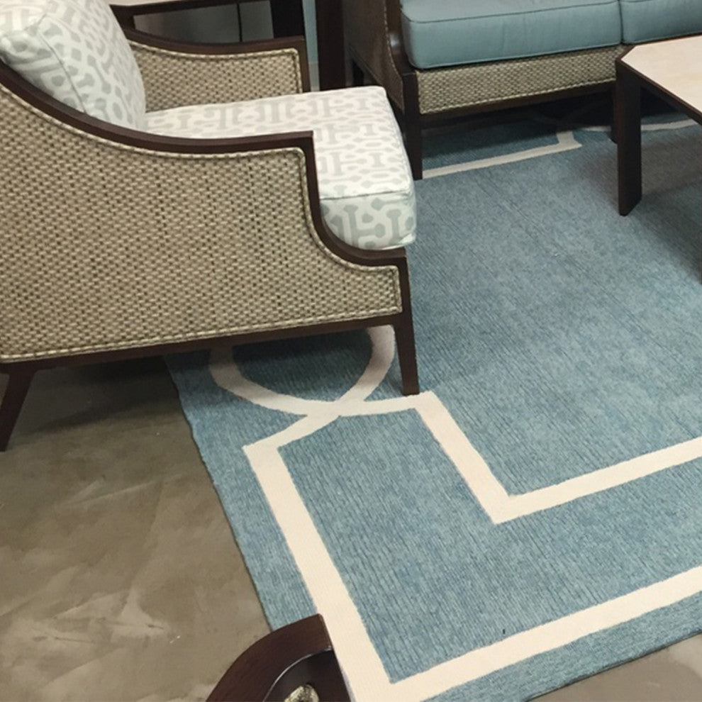 HomeRoots 7' Square UV treated Polypropylene Spa Area Rug