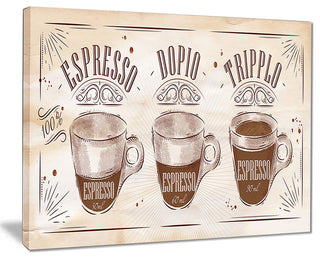 "Espresso Kraf Brown" Canvas Print