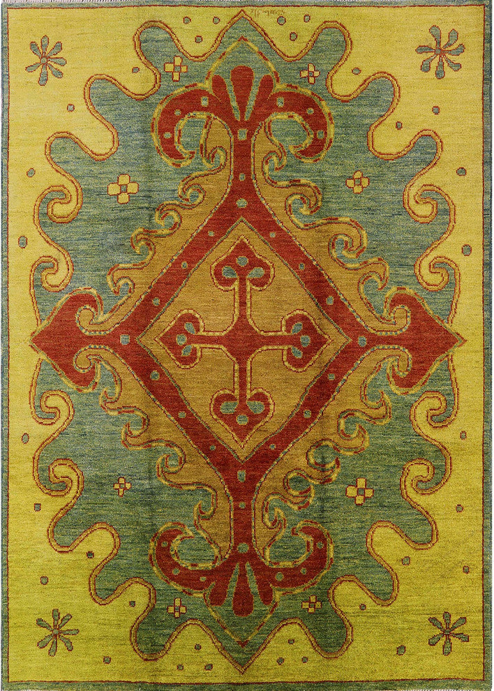 Ahgly Company Indoor Rectangle Mid-Century Modern Area Rugs, 5' x 8'