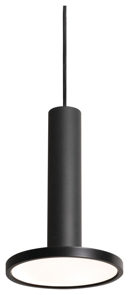 Luna, LED Pendant, 8", Black