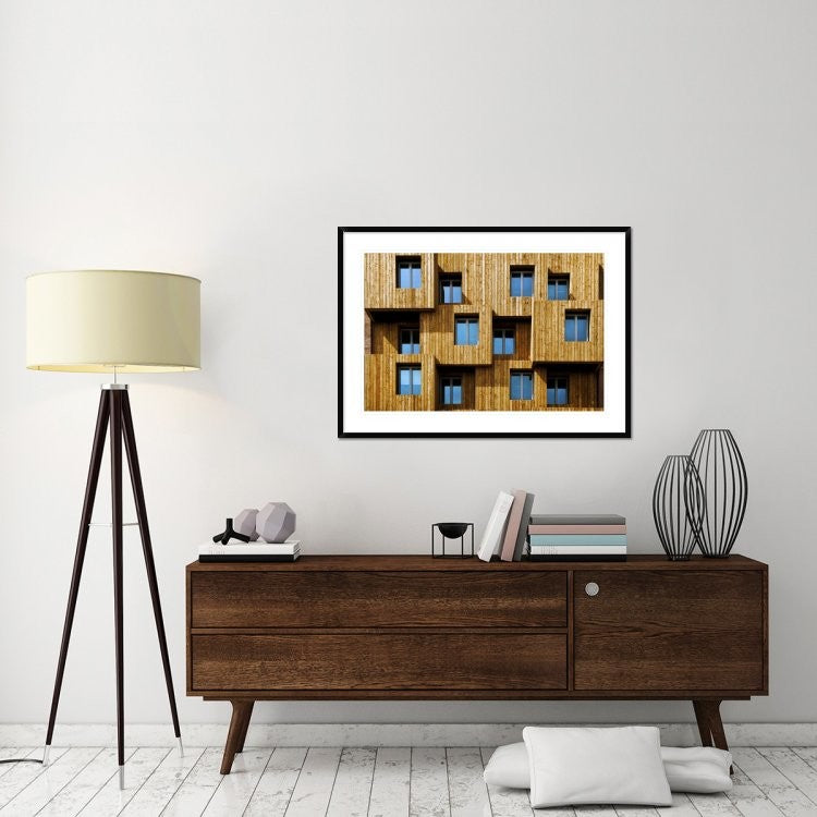 "Little Boxes" Framed Digital Print by Linda Wride, 44x32"