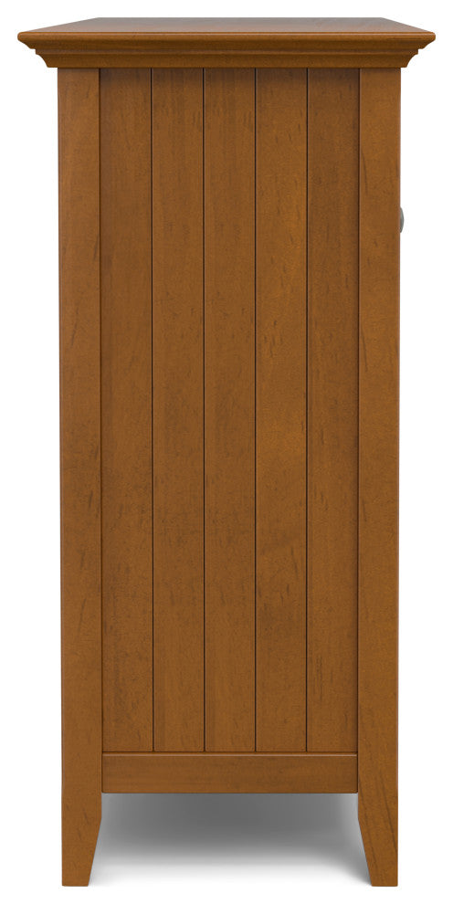 Bedford Solid Wood Sideboard Buffet And Winerack, Light Golden Brown