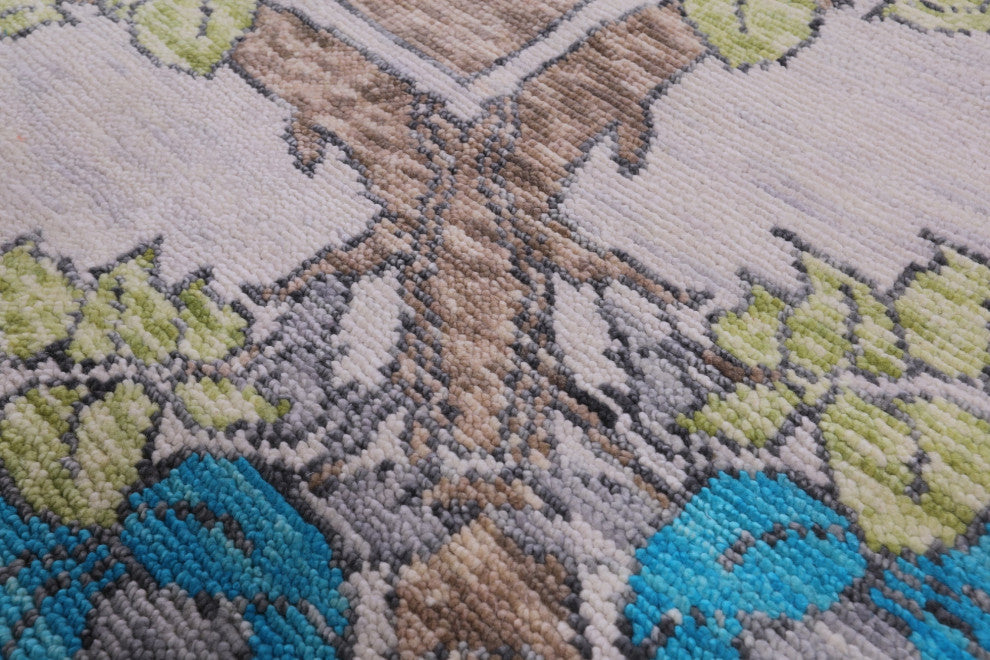 10' 1" X 13' 10" Hand Knotted William Morris Wool Rug - Q15723