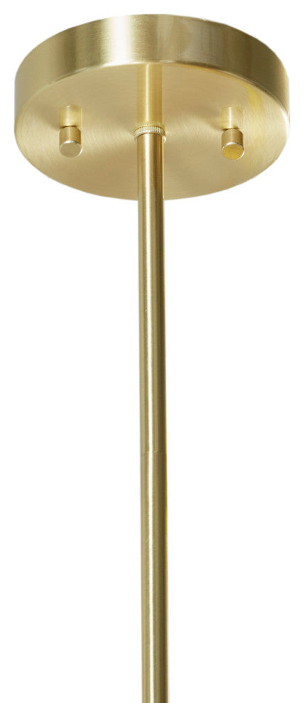 INK+IVY Aurelia Modern Globe Glass Chandelier, Gold/White, 3-Light