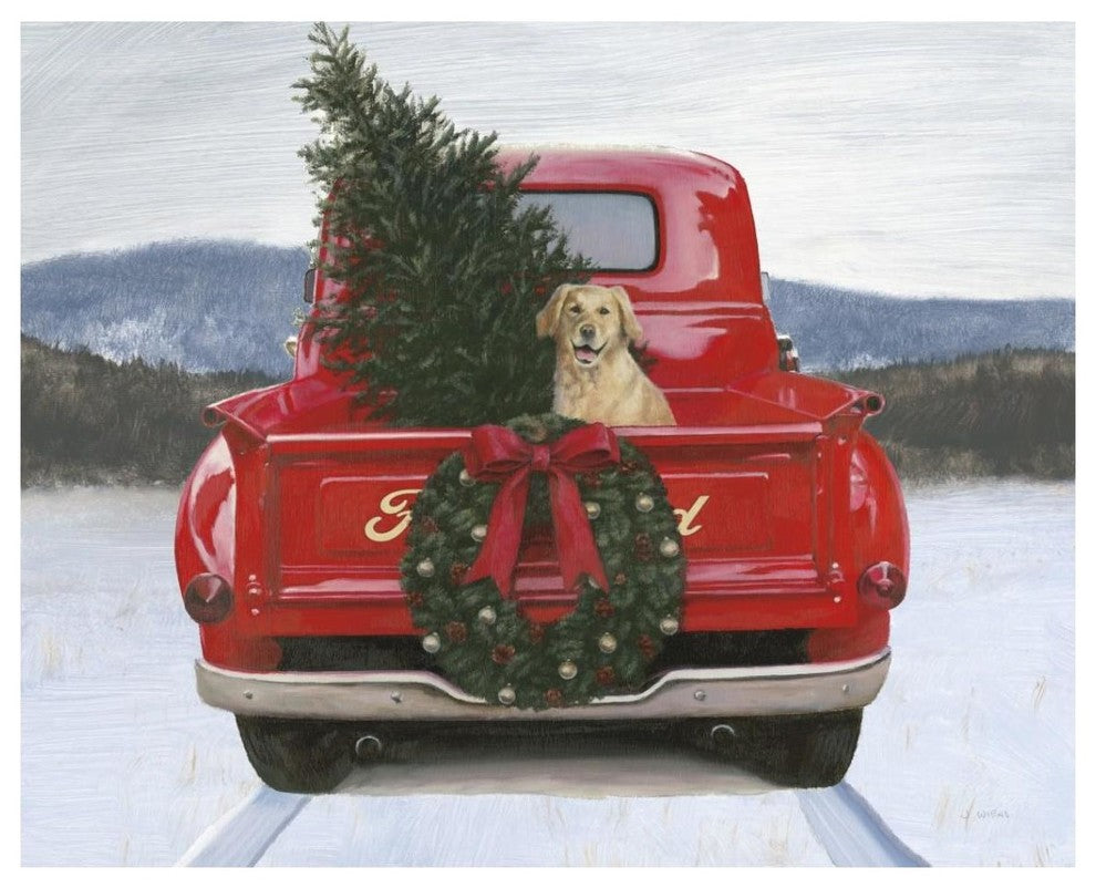 "Christmas in the Heartland IV Ford" Digital Paper Print by James Wiens, 37"x30"