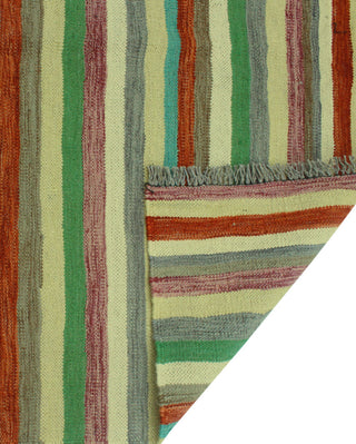 Winchester Flatweave Obi Rust/Green Rug, 3'11 x 5'10