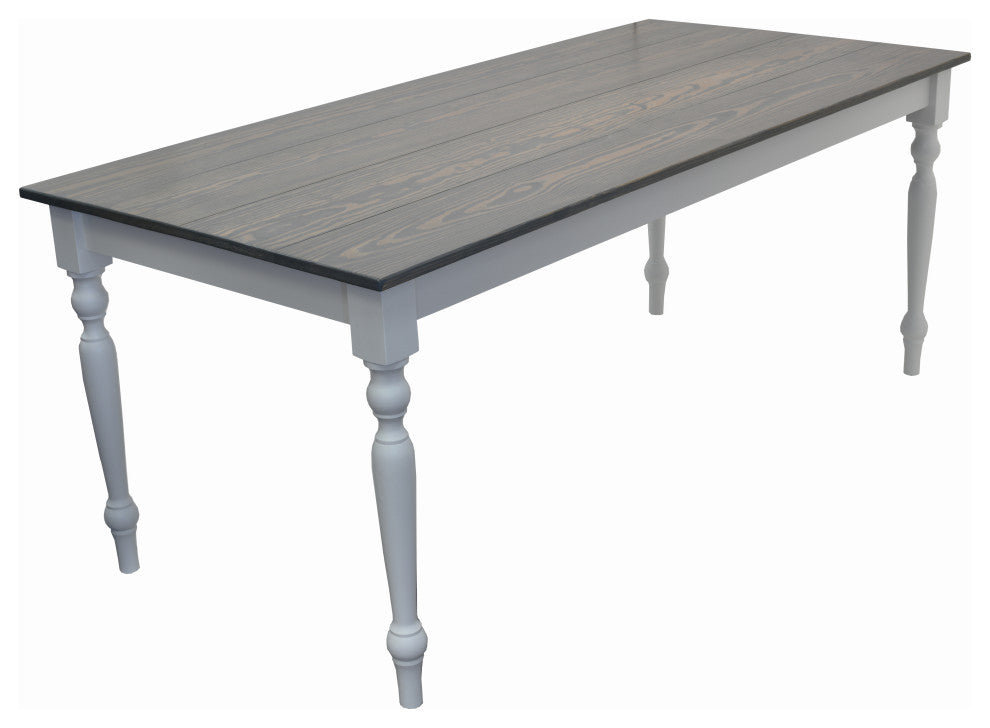 Lewis Farmhouse Table with Turned Legs, 54