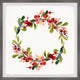 "Merry Toyon Berries II" Framed Painting Print, 12x12