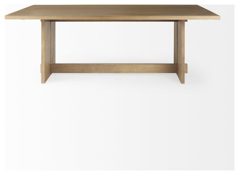 Light Natural Modern Rustic Wooden Dining Table