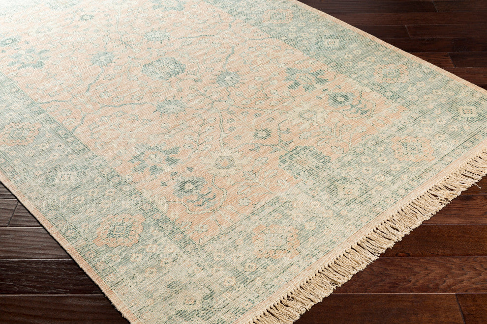 Surya Zainab ZAI-2310 6'x9' Rug, Camel/Cream/Sage/Dark Green/Lime/White