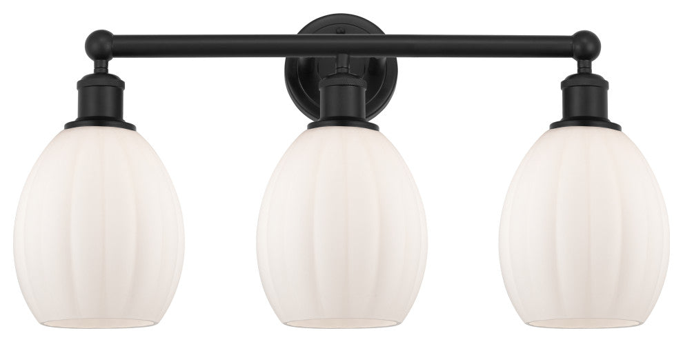 Innovations 616-3W-BK-G81 Eaton 3 Light 23.5" Bath Vanity Light, Matte Black