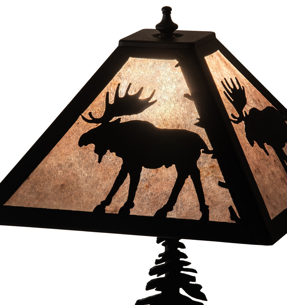 21 High Lone Moose Table Lamp
