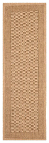 Safavieh Courtyard 9' X 12' Power Loomed Rug in Natural and Gold
