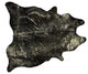 HomeRoots 60" x 84" Chocolate And Gold Cowhide Area Rug