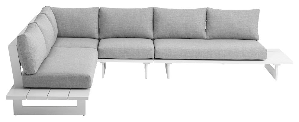 Maldives Grey Water Resistant Fabric Outdoor Patio Modular Sectional