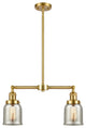 Bell Island Light, Satin Gold, Silver Plated Mercury