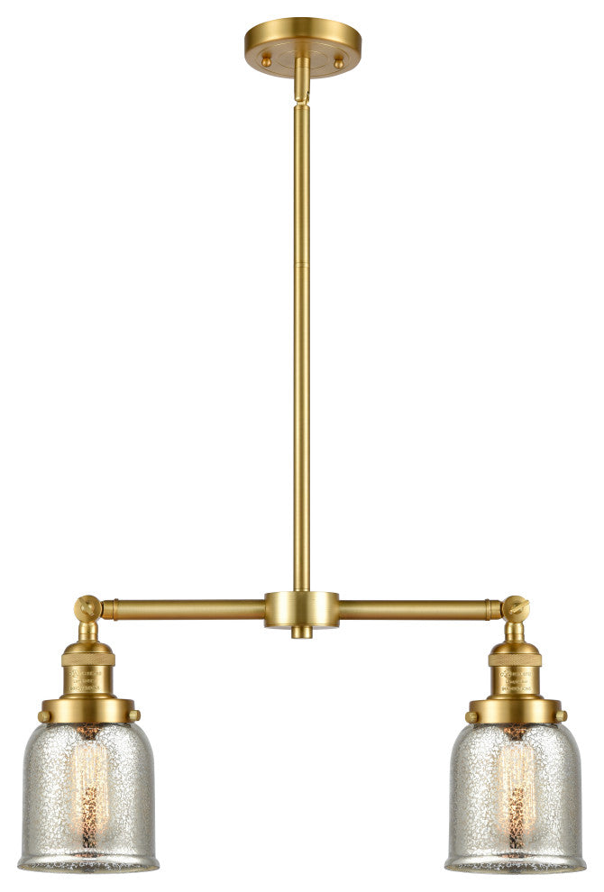 Bell Island Light, Satin Gold, Silver Plated Mercury