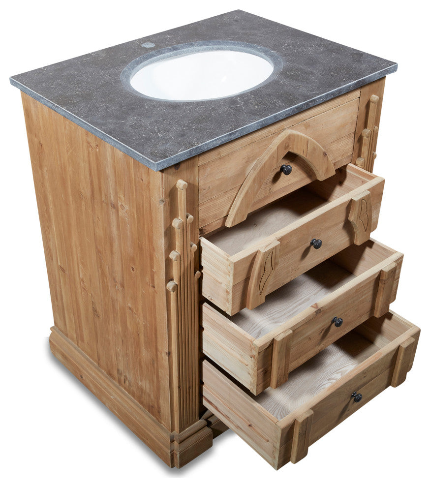 30" Reclaimed Pine Single Bath Vanity