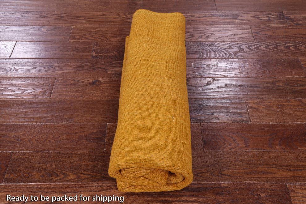 6' Round Hand-Knotted Persian Gabbeh Wool Rug - Q15132