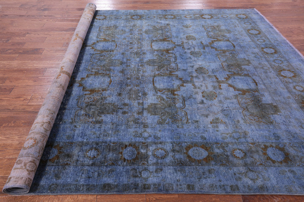 8' 10" X 11' 8" Overdyed Full Pile Hand-Knotted Wool Rug - WR1422
