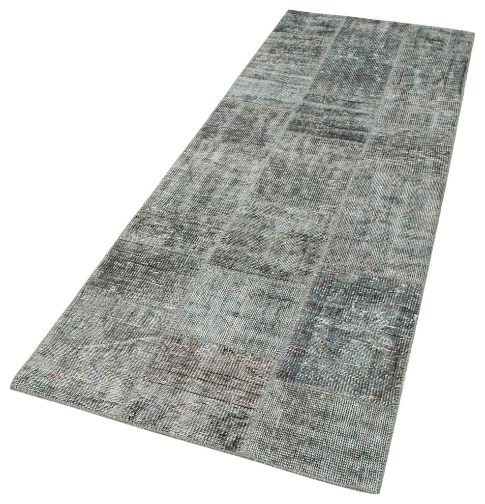 Rug N Carpet - Handmade Oriental 2' 9" x 8' 2" Boho Patchwork Runner Rug