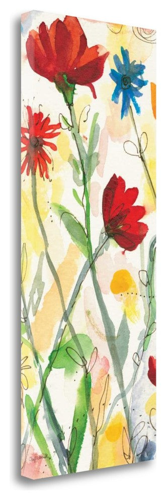 "Sarahs Garden Panel II" By Cheryl Warrick, Giclee Print on Gallery Wrap Canvas