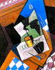 Juan Gris Waterbottle, Fruitdish - 20" x 25" Premium Canvas Print