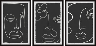 Future Beauties Triptych, Set of 3, 8x12 Panels