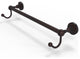 Dottingham 24" Towel Bar with Integrated Hooks, Venetian Bronze