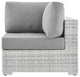 Lounge Chair, Rattan, Wicker, Gray, Modern, Outdoor Patio Balcony Garden