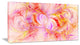 Red Yellow Fractal Glass Texture, Oversized Abstract Canvas Art Print, 60x28