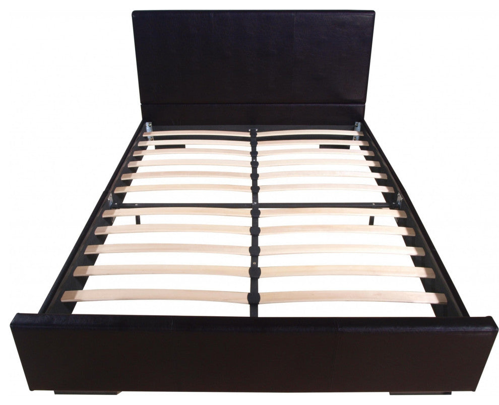 Brown Platform Twin Bed