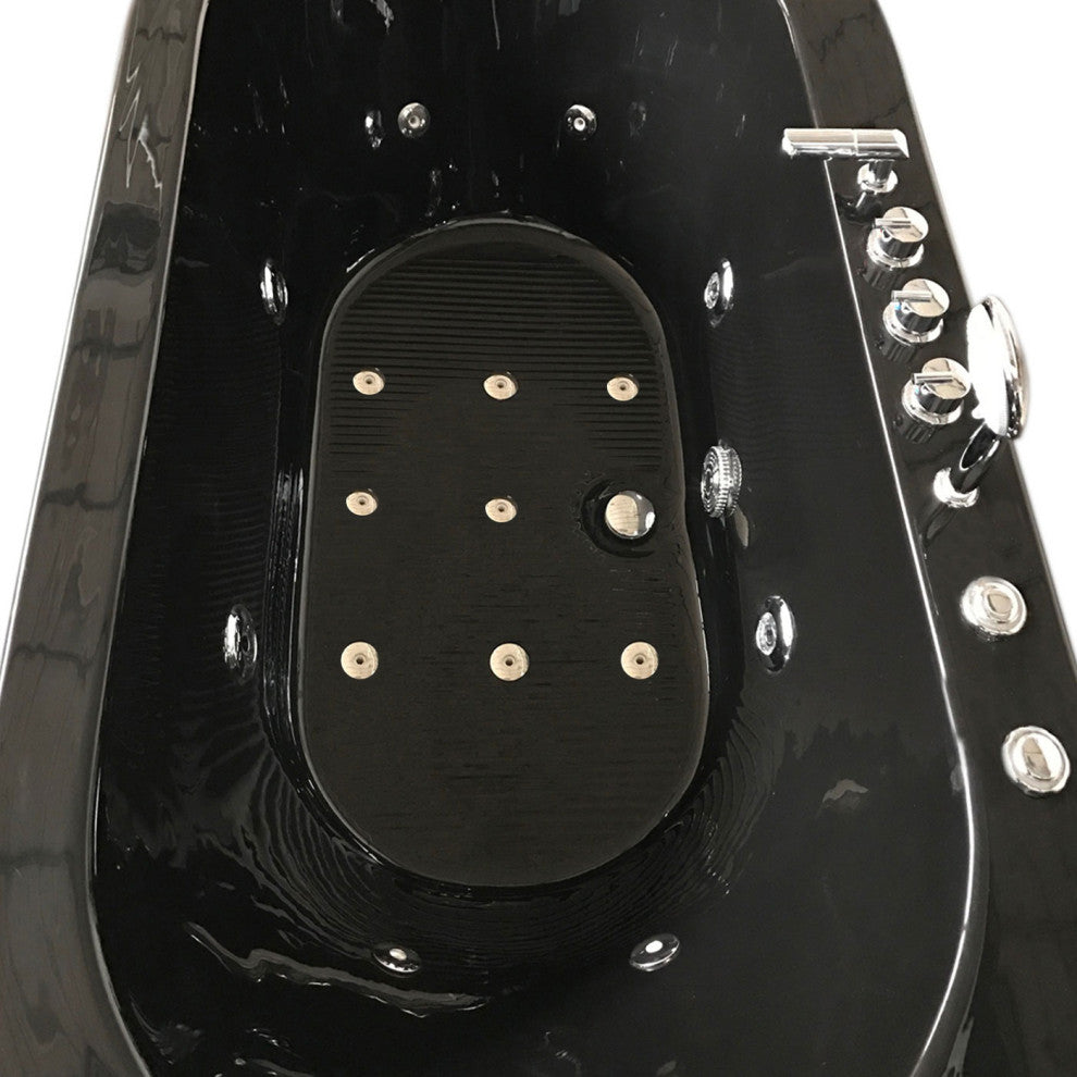 Whirlpool Freestanding Bathtub black hot tub - Cancun