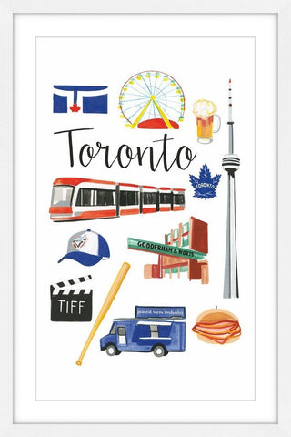 "Travel Toronto" Framed Print by Molly Rosner
