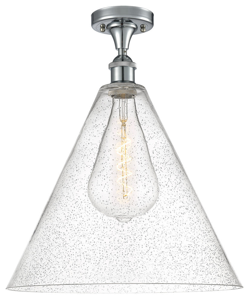 Innovations 516-1C-PC-GBC-164 1 Light Semi-Flush Mount, Polished Chrome