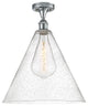 Innovations 516-1C-PC-GBC-164 1 Light Semi-Flush Mount, Polished Chrome