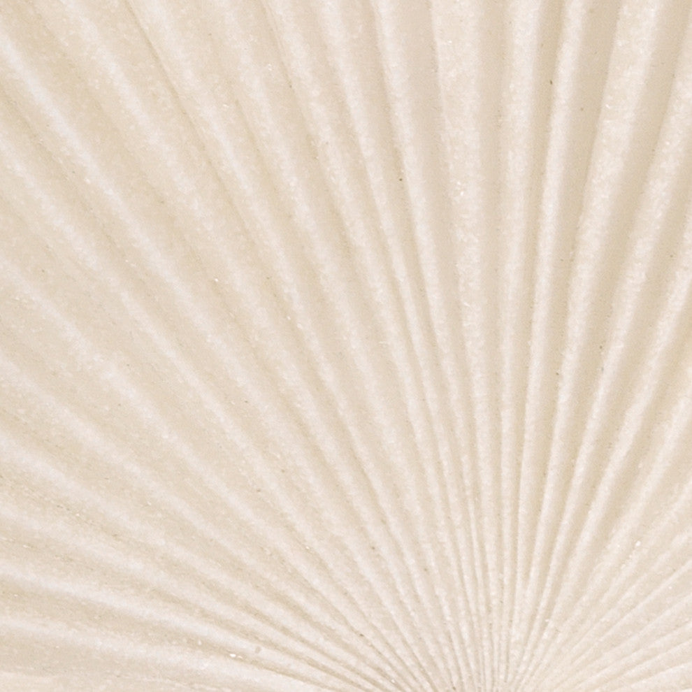 Island Leaf Object, Medium, Off White Resin