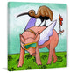 Marmont Hill, "Kiwis Pig Adventure" by Janet Nelson on Wrapped Canvas, 40x40