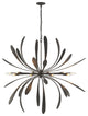 Dahlia Large Chandelier, Natural Iron Finish