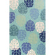KAS Harbor 4228 Turquoise Palms Area Rug, 5'x7'6"