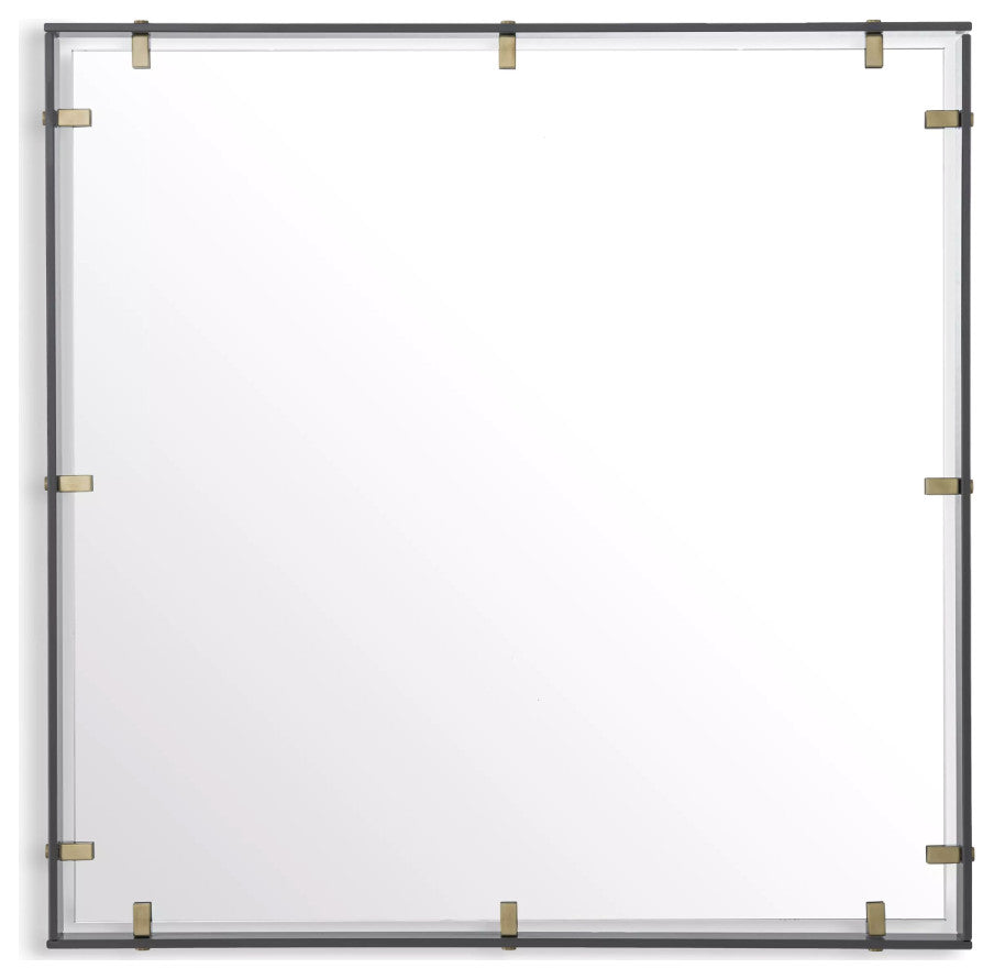 Smoke Glass Framed Mirror | Eichholtz Verona, Medium