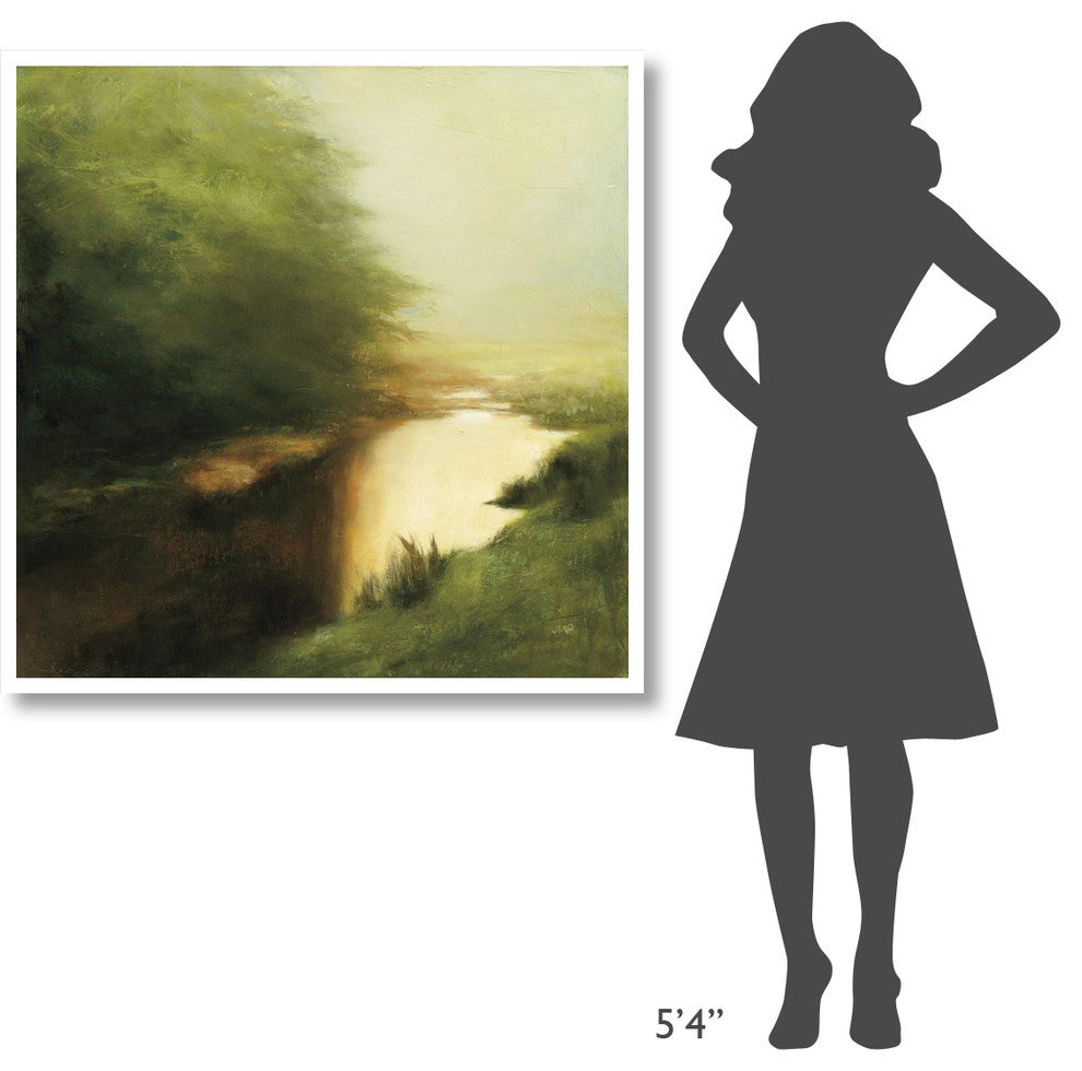 "Spring Morning" Digital Paper Print by Julia Purinton, 42"x42"