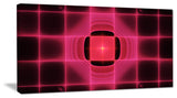 Pink Thermal Infrared Visor, Oversized Abstract Canvas Art Print, 60x28