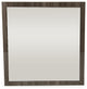 HomeRoots 41" Grey MDF Glass and Veneer Mirror