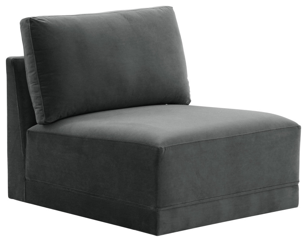 Willow Charcoal Armless Chair