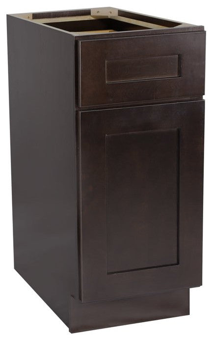 Modern Base Storage Cabinet, Framed Door & Spacious Upper Drawer, Espresso