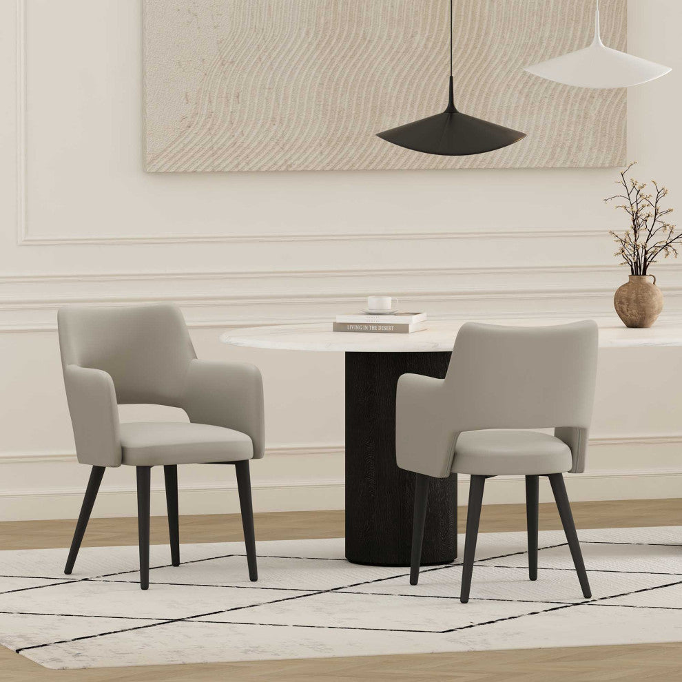 Manhattan Comfort Tremont Dining Arm Chair, Set of 2