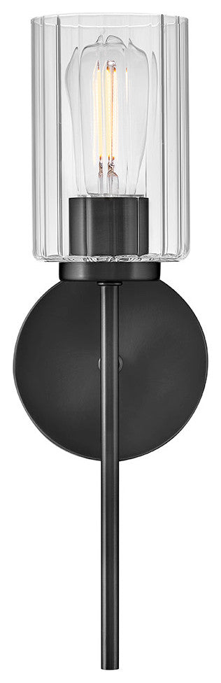 Lark Leta Medium Single Light Sconce, Black