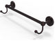 Shadwell 24" Towel Bar with Integrated Hooks, Antique Bronze