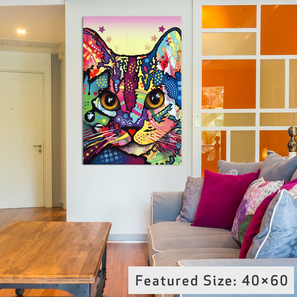 "Maya Cat" by Dean Russo, 18x12x1.5"